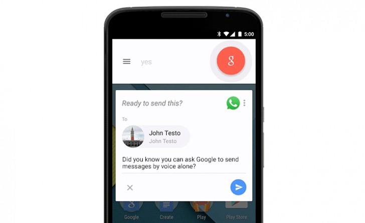 Google Now يتيح لك كتابة رسائل واتس اب و فايبر بصوتك