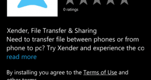 تطبيق xender للويندوز فون لنقل ومشاركة الملفات